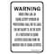 Signmission Safety Sign, 12 in Height, Aluminum, 18 in Length, 25167 A-1218-25167 - alternate 1